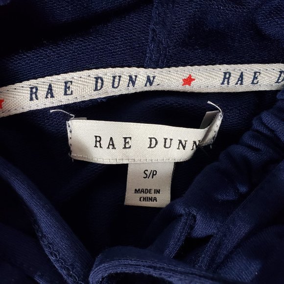 Soft NWT Rae Dunn Navy Beach Hoodie, Small - Picture 4 of 6